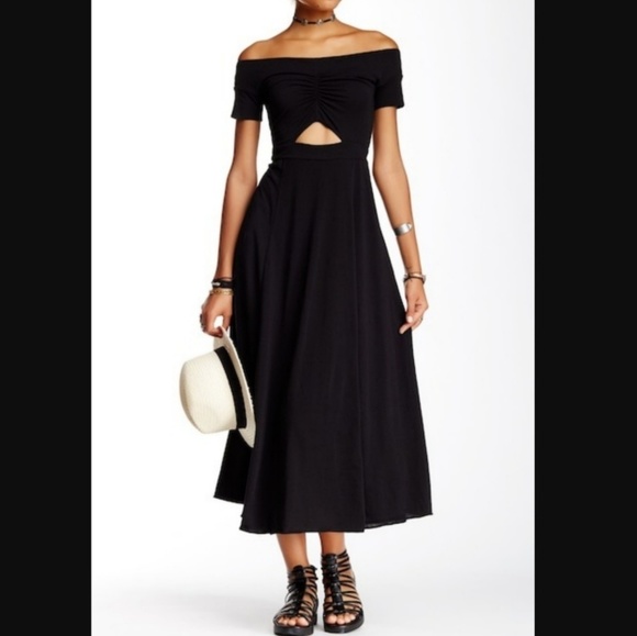 Free People Dresses & Skirts - Free People Dance With Me Midi Dress Black XS NWT